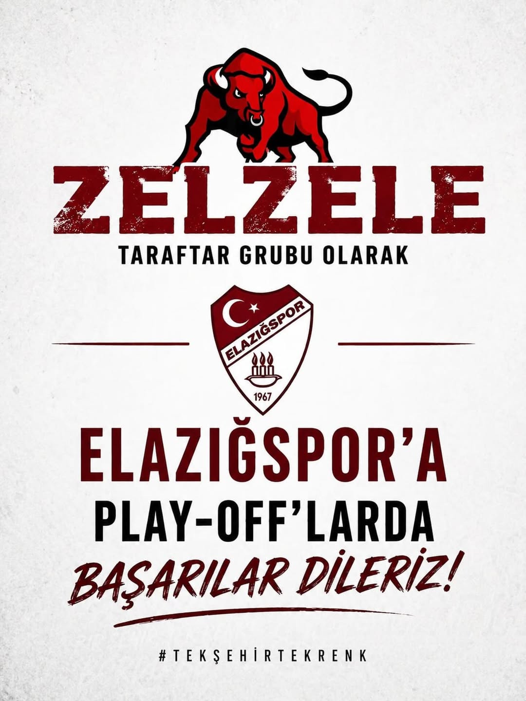 Erzincan’dan Elazığspor’a Play-Off Desteği: “Kardeşlik Kazansın!